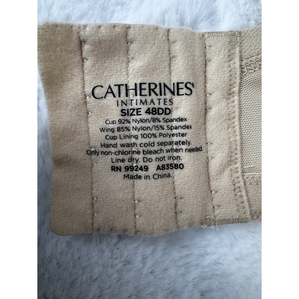 Catherine's Lightly Lined Full Coverage Underwire Bra Nude Size‎ 48DD 48 DD - Picture 8 of 8